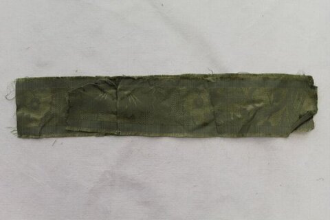 Green Worn Fabric Strip