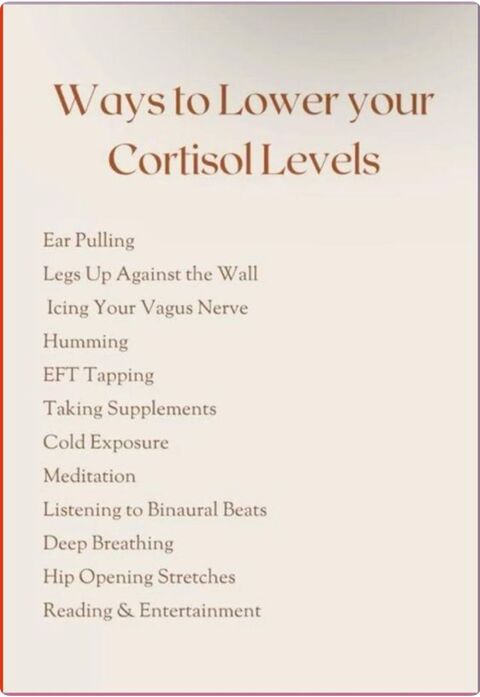 Ways to Lower your Cortisol Levels
