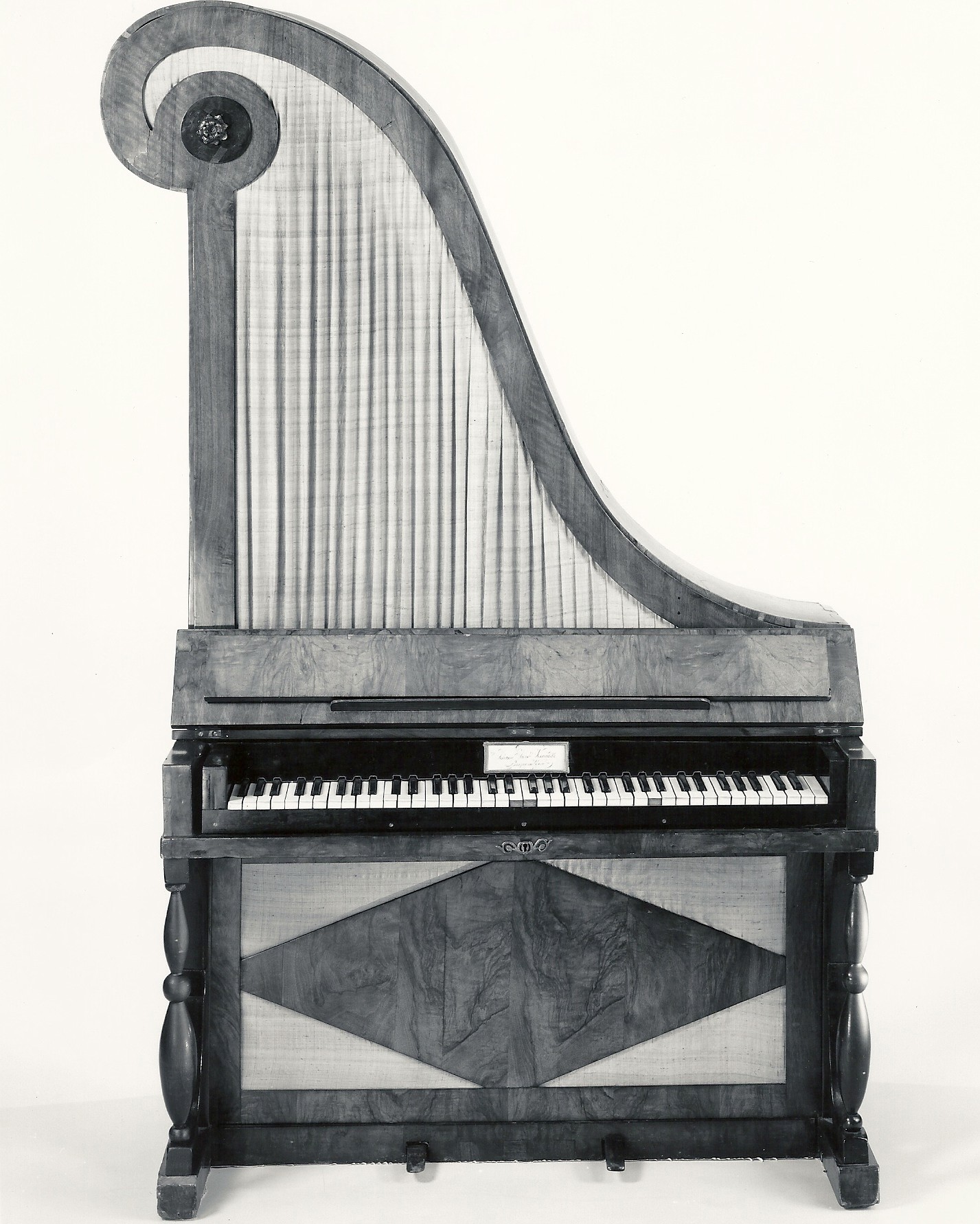 Antique Giraffe Upright Piano