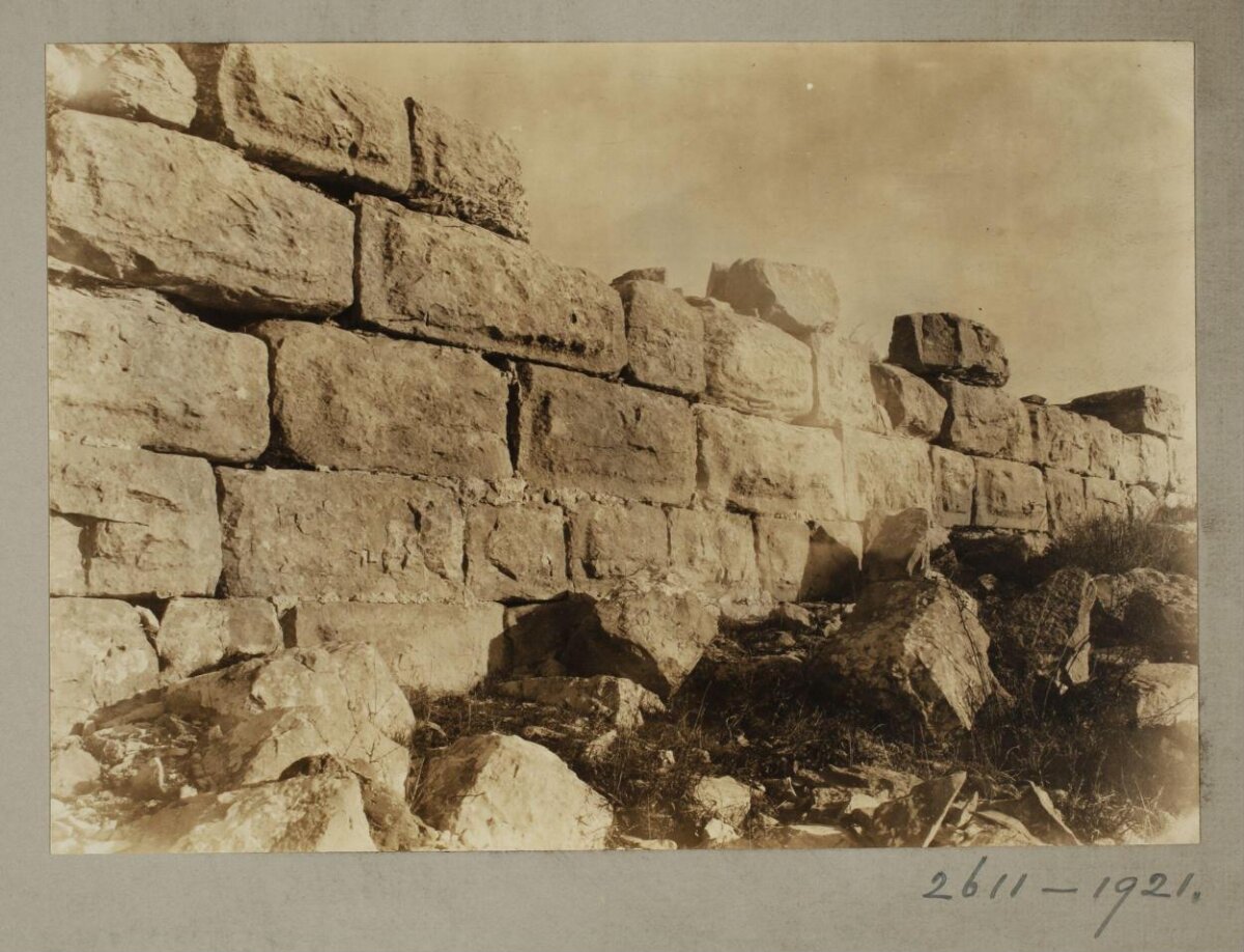 Ancient Stone Wall Ruins