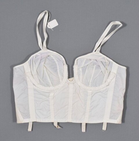 White Sheer Longline Bustier