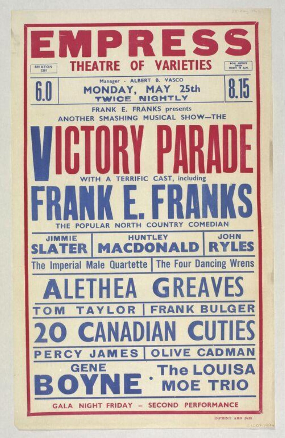 Victory Parade Theatre Poster