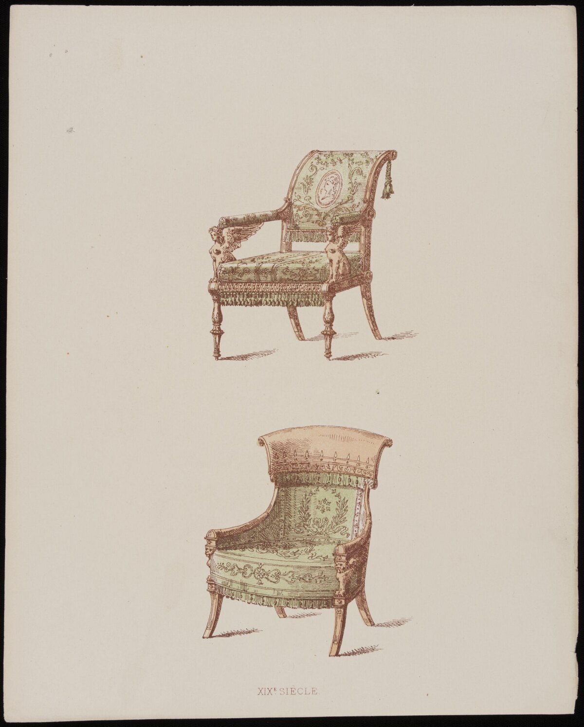 Two 19th Century Armchairs Illustration