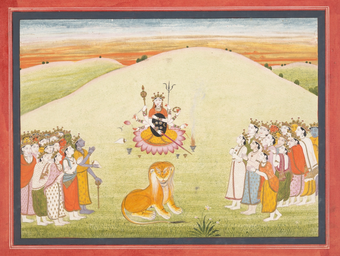 Goddess Durga Worshipped By Deities