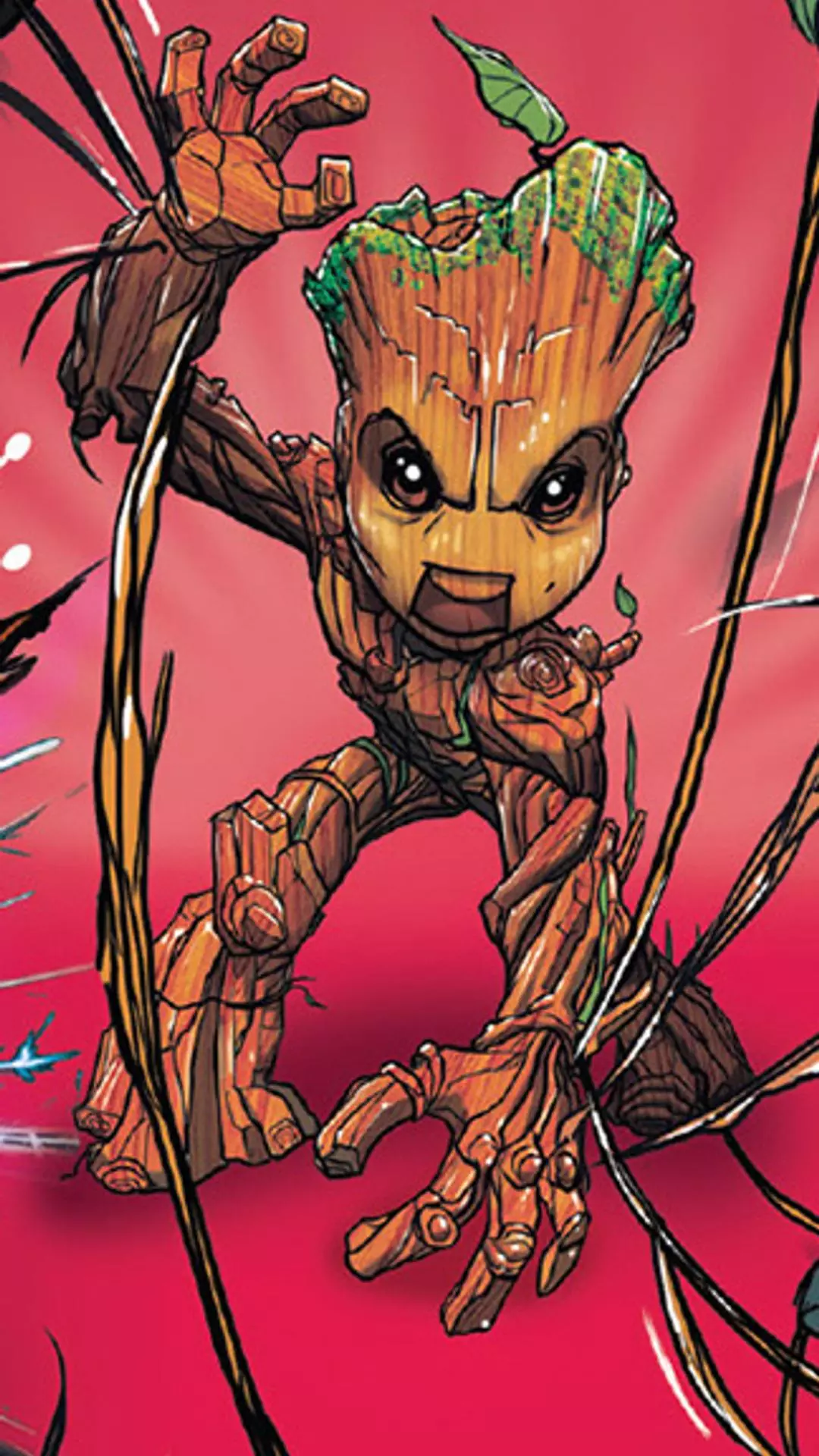 Baby Groot Comic Illustration