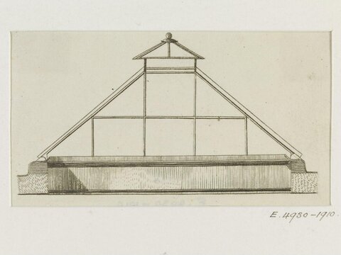 Greenhouse Cross-Section Architectural Drawing