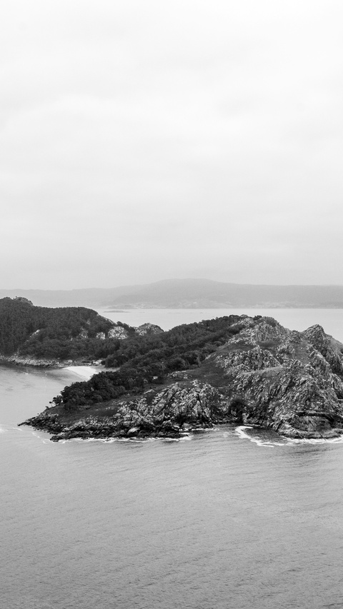 Rocky Coastal Island Seascape