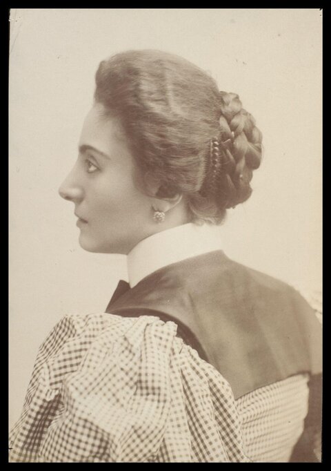 Vintage Profile Portrait of a Woman