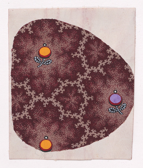 Abstract Folk Floral Art