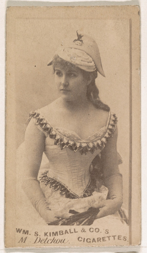Vintage Cigarette Card Portrait of M. Delchou