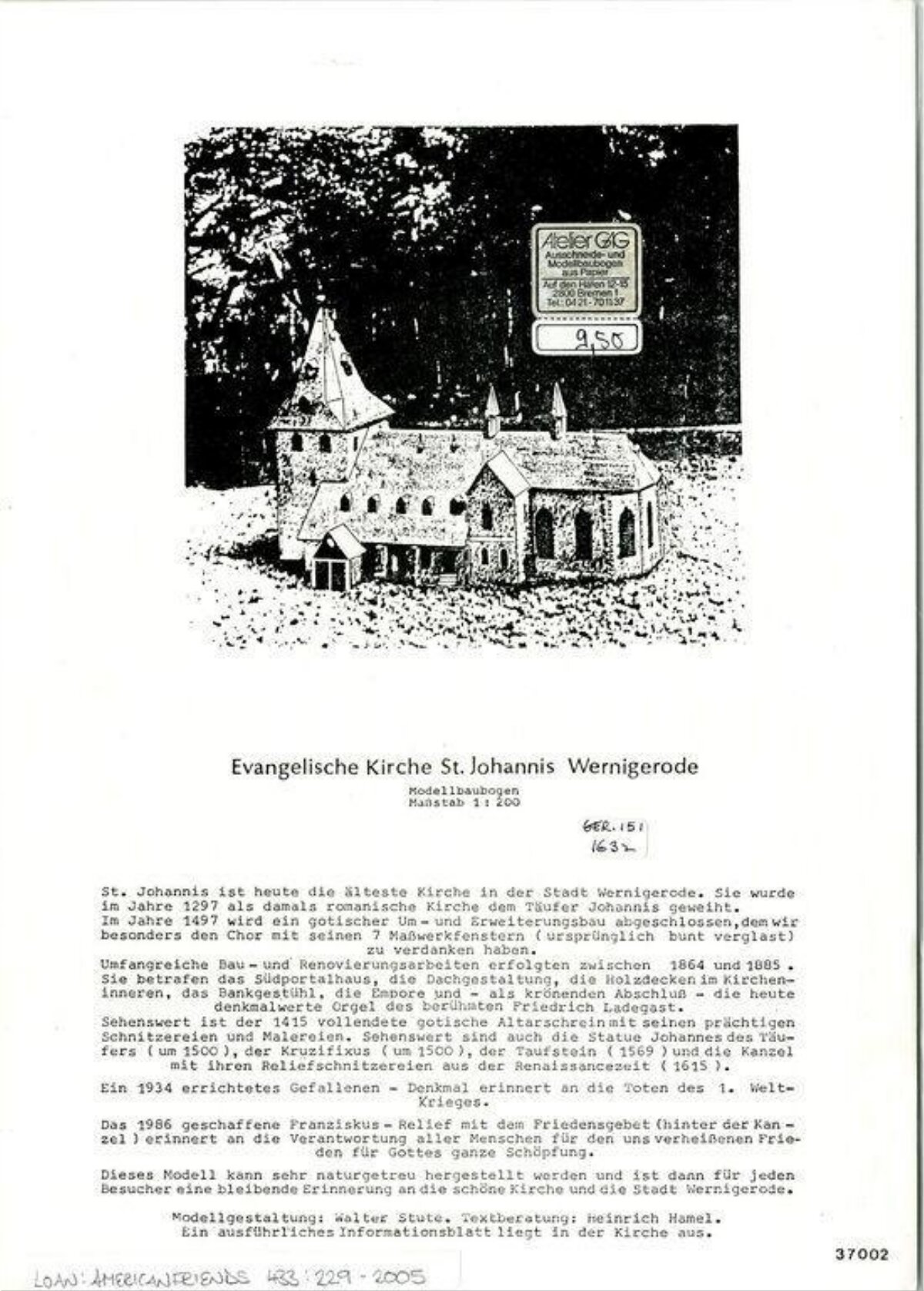 Evangelische Kirche St. Johannis Wernigerode