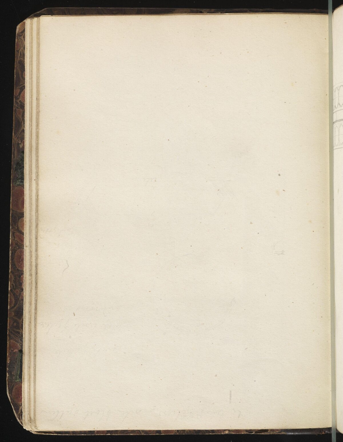 Blank Page of Vintage Sketchbook