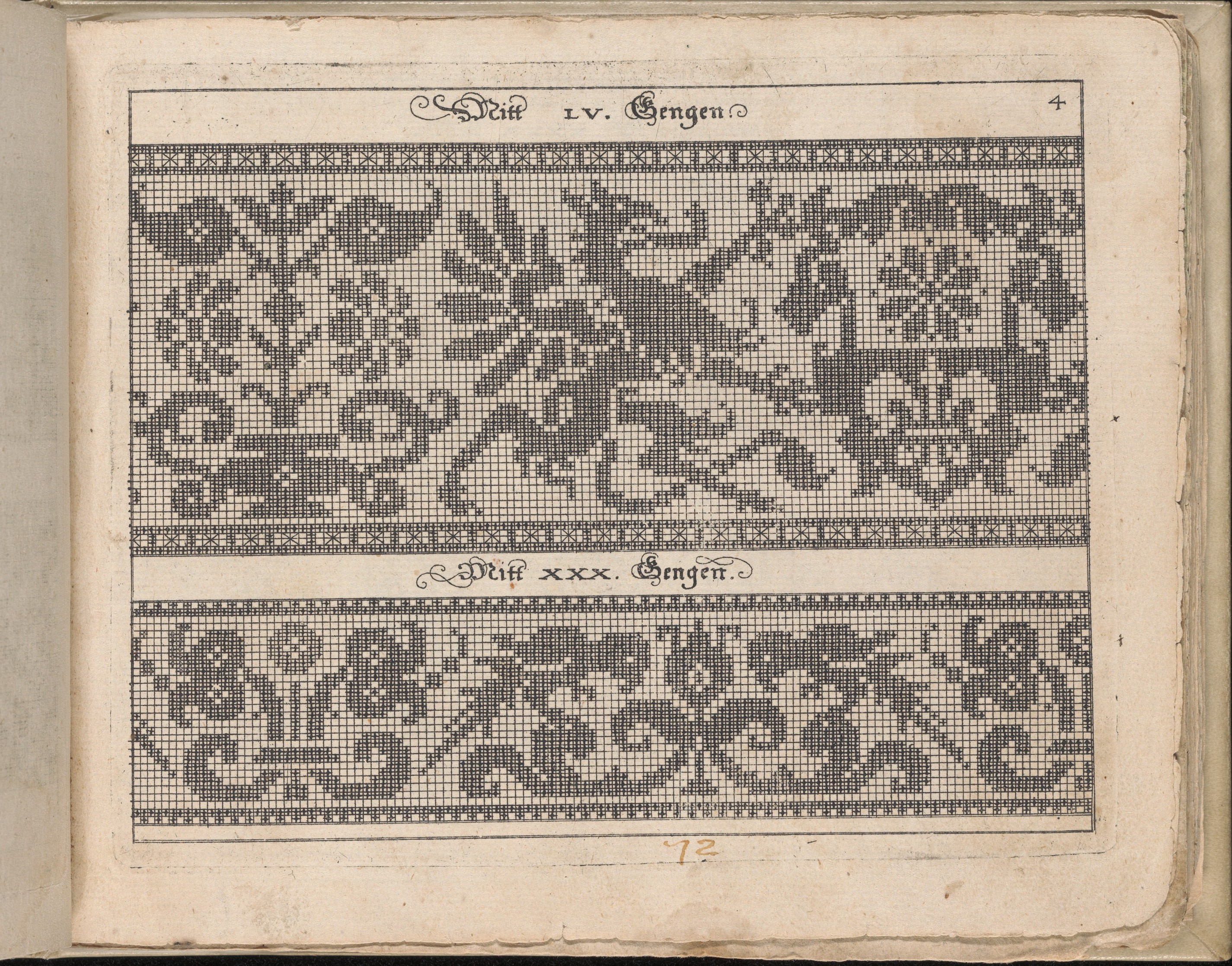 Antique Cross Stitch Pattern Page