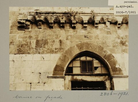 Vintage Photo of Historic Facade Cornice