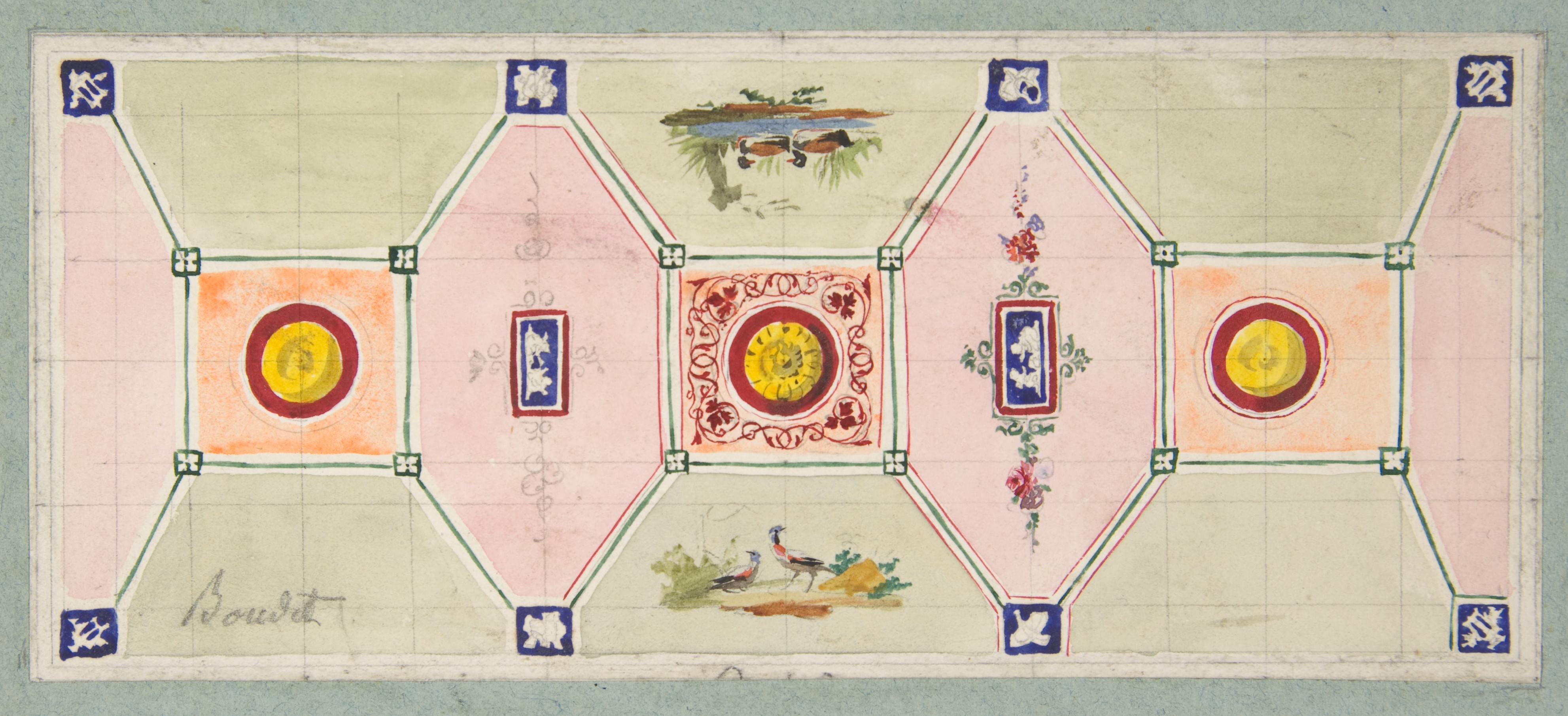 Ornamental Ceiling Design Sketch