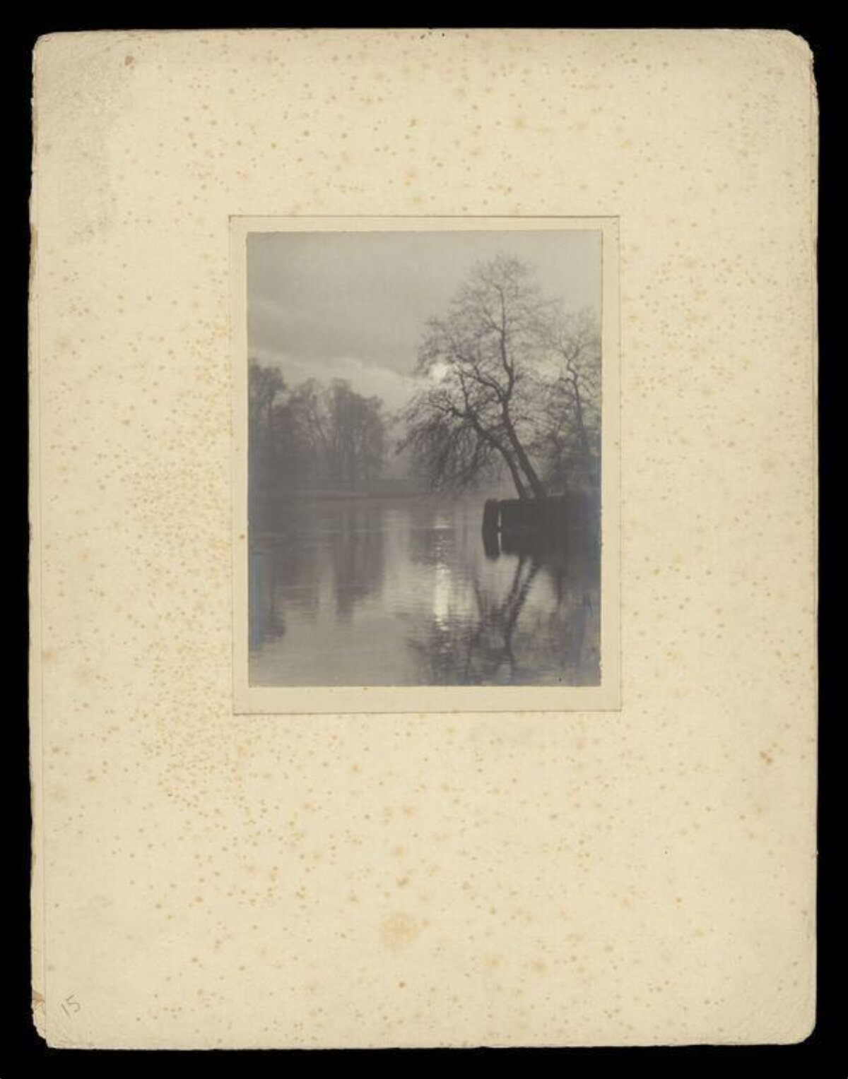 Misty Moonlit Lake Landscape