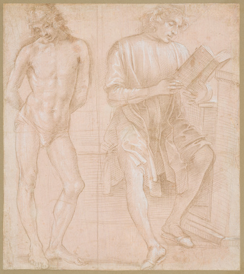 Two Male Figure Studies