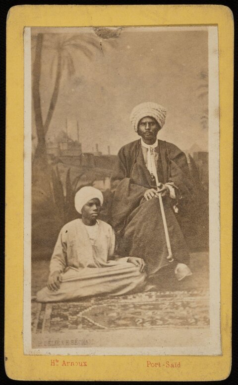 Two Men in Traditional Dress Port Said