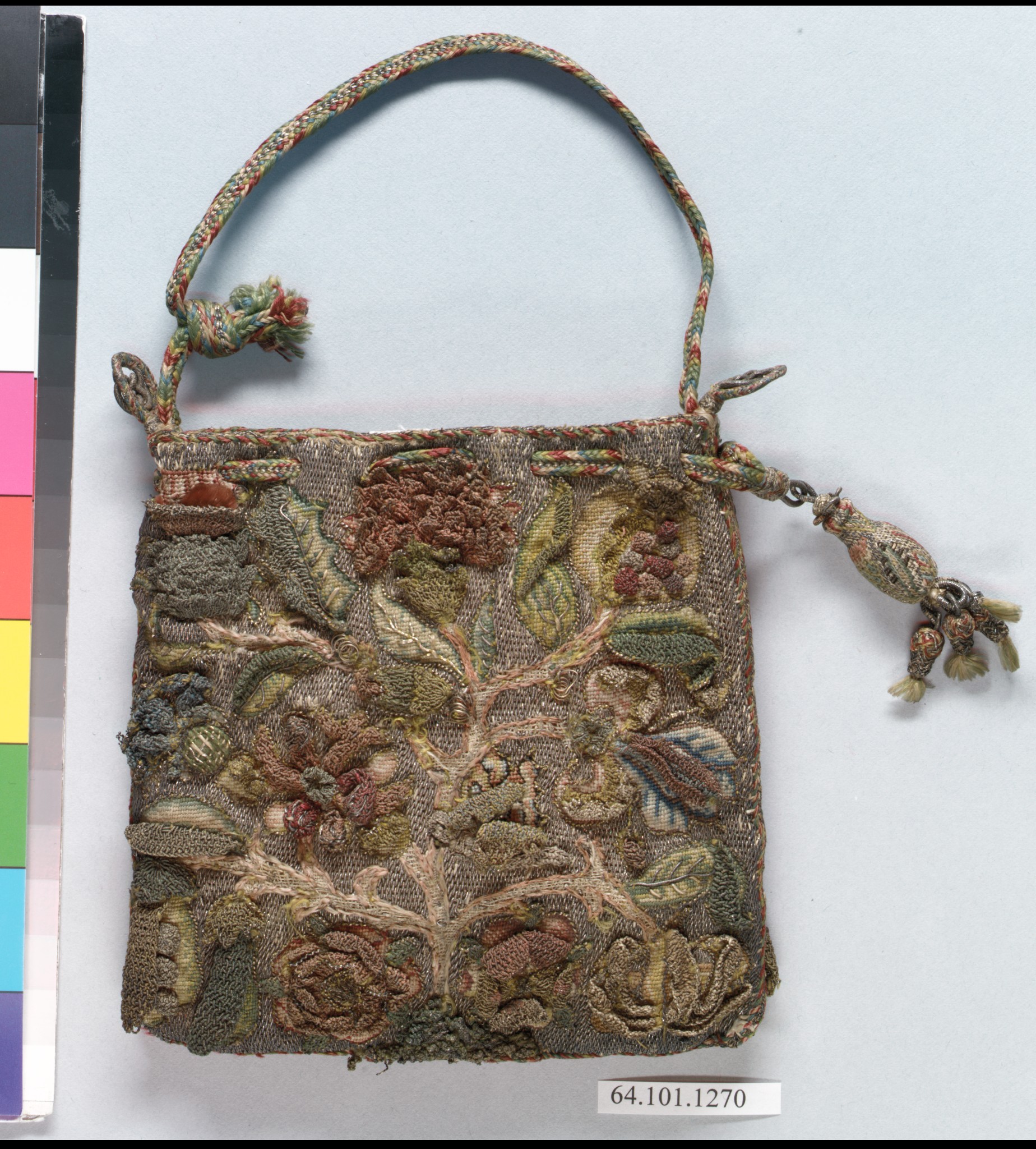 Antique Embroidered Handbag