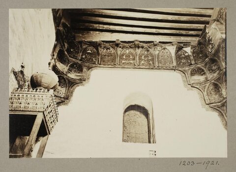 Old Photograph of Carved Architectural Detail