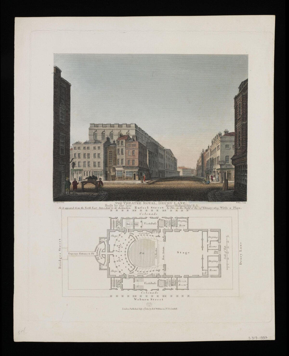 Theatre Royal Drury Lane with Plan