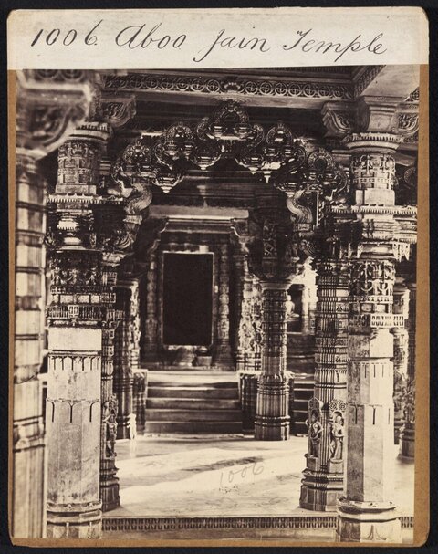 Interior of Aboo Jain Temple