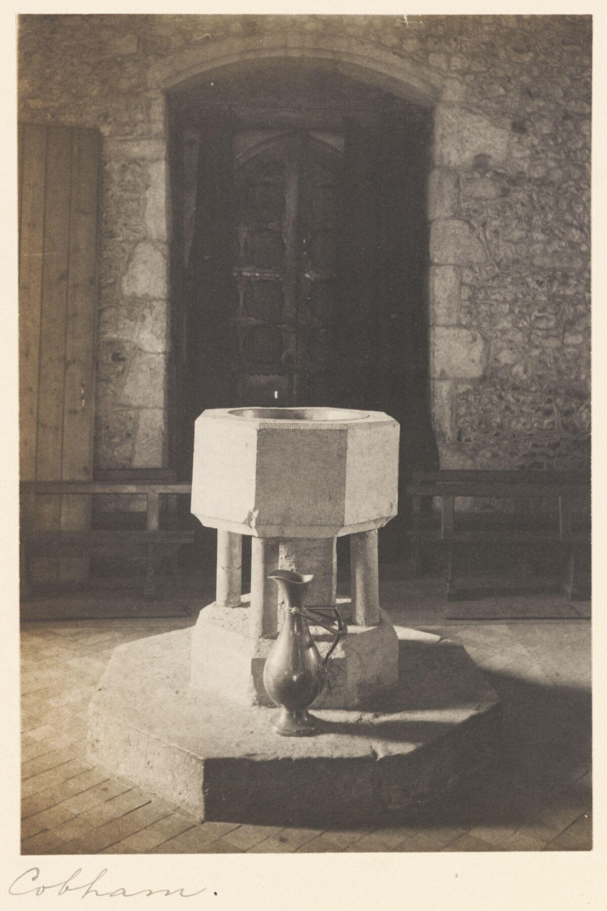 Baptismal Font at Cobham Church