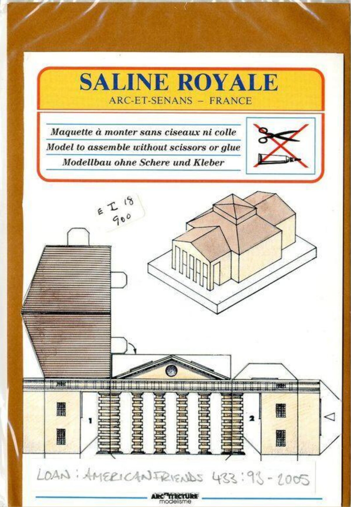 Saline Royale Paper Model Kit Packaging