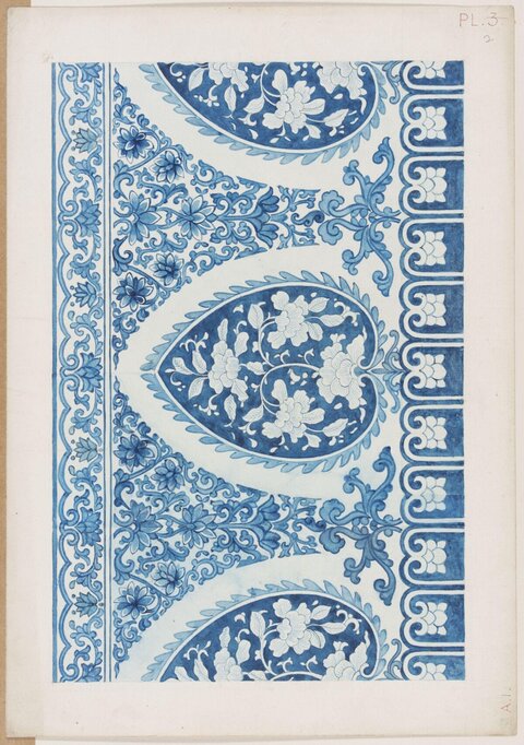 Traditional Chinese Blue and White Pattern