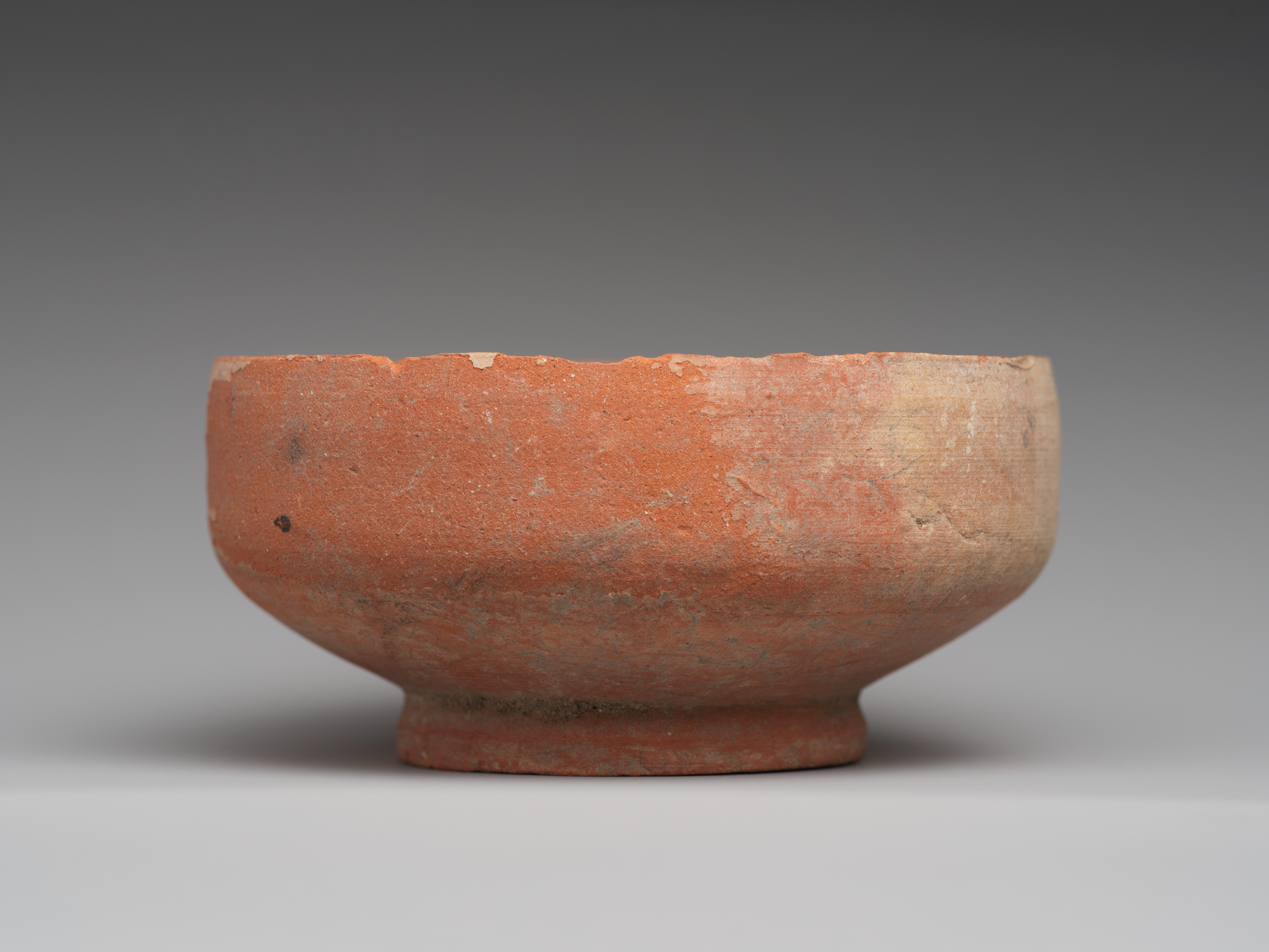 Ancient Red Pottery Bowl