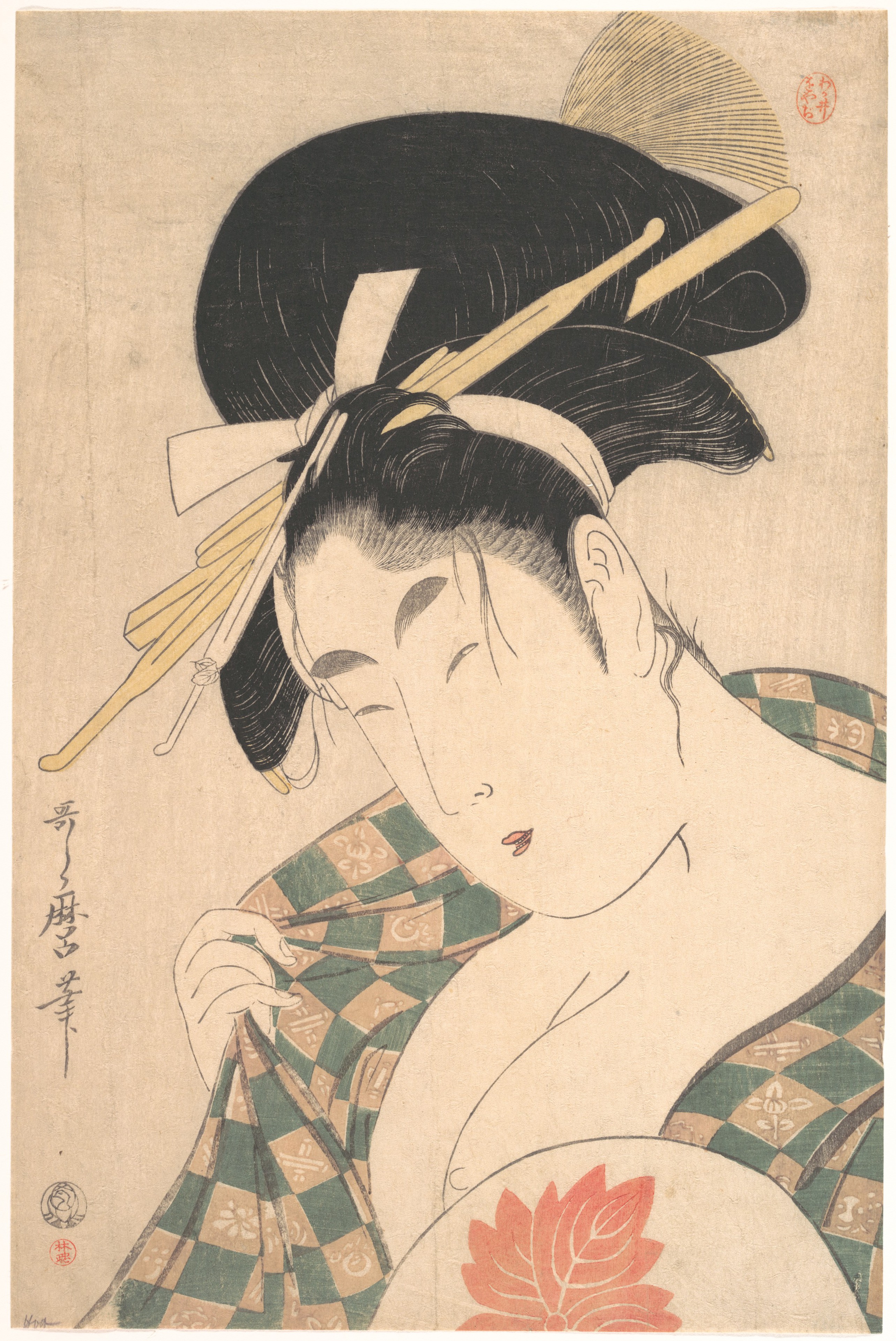 Japanese Ukiyo-e Portrait of a Woman