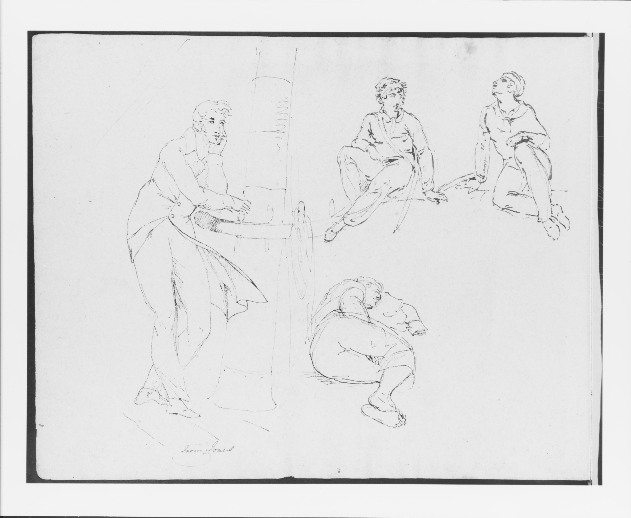 Four Human Figure Sketches