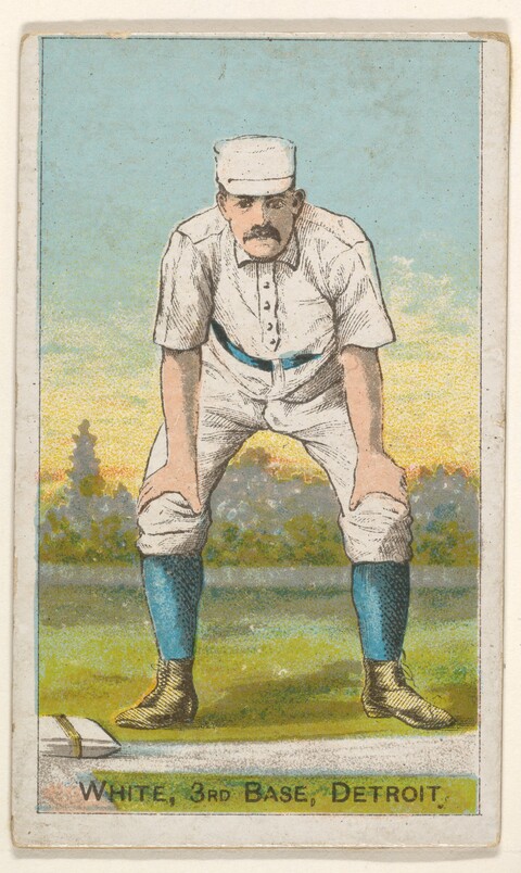 Vintage Detroit Third Base Baseball Card