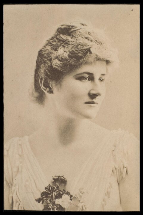 Vintage Studio Portrait of Young Woman