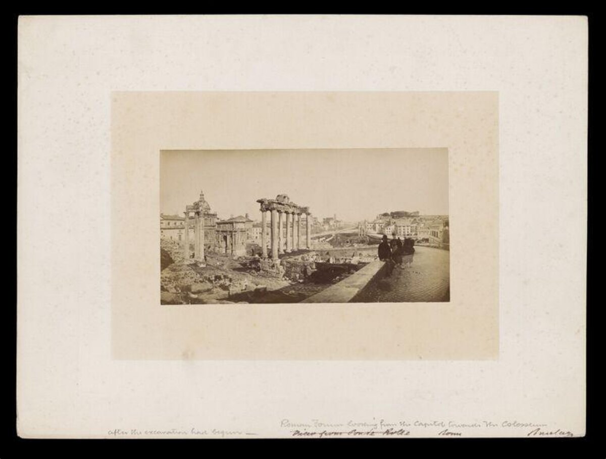 View of Roman Forum Ruins