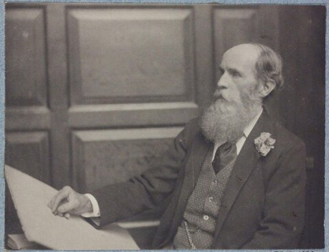 Vintage Portrait of Elderly Bearded Man