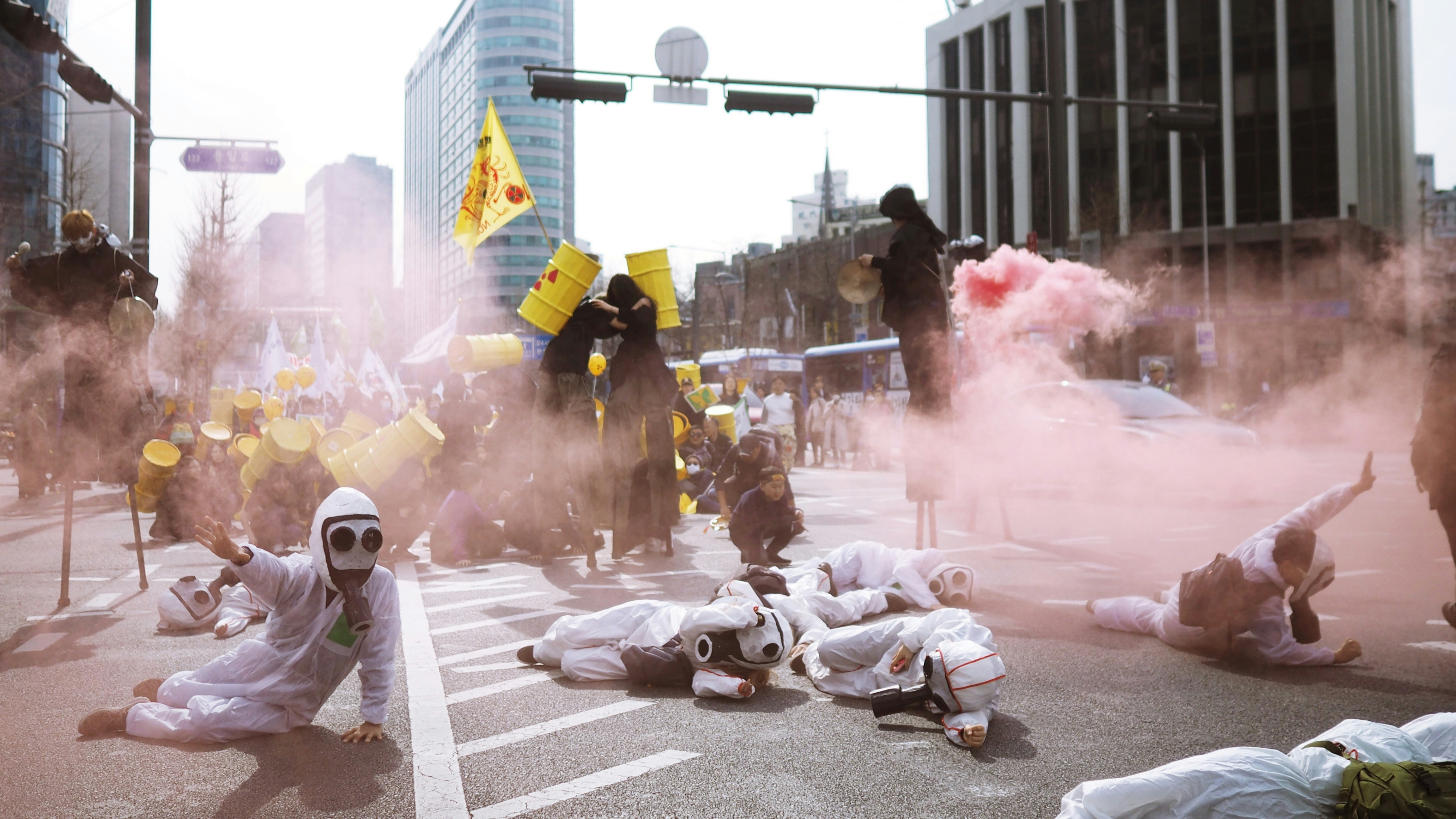 Protest Performance on City Street