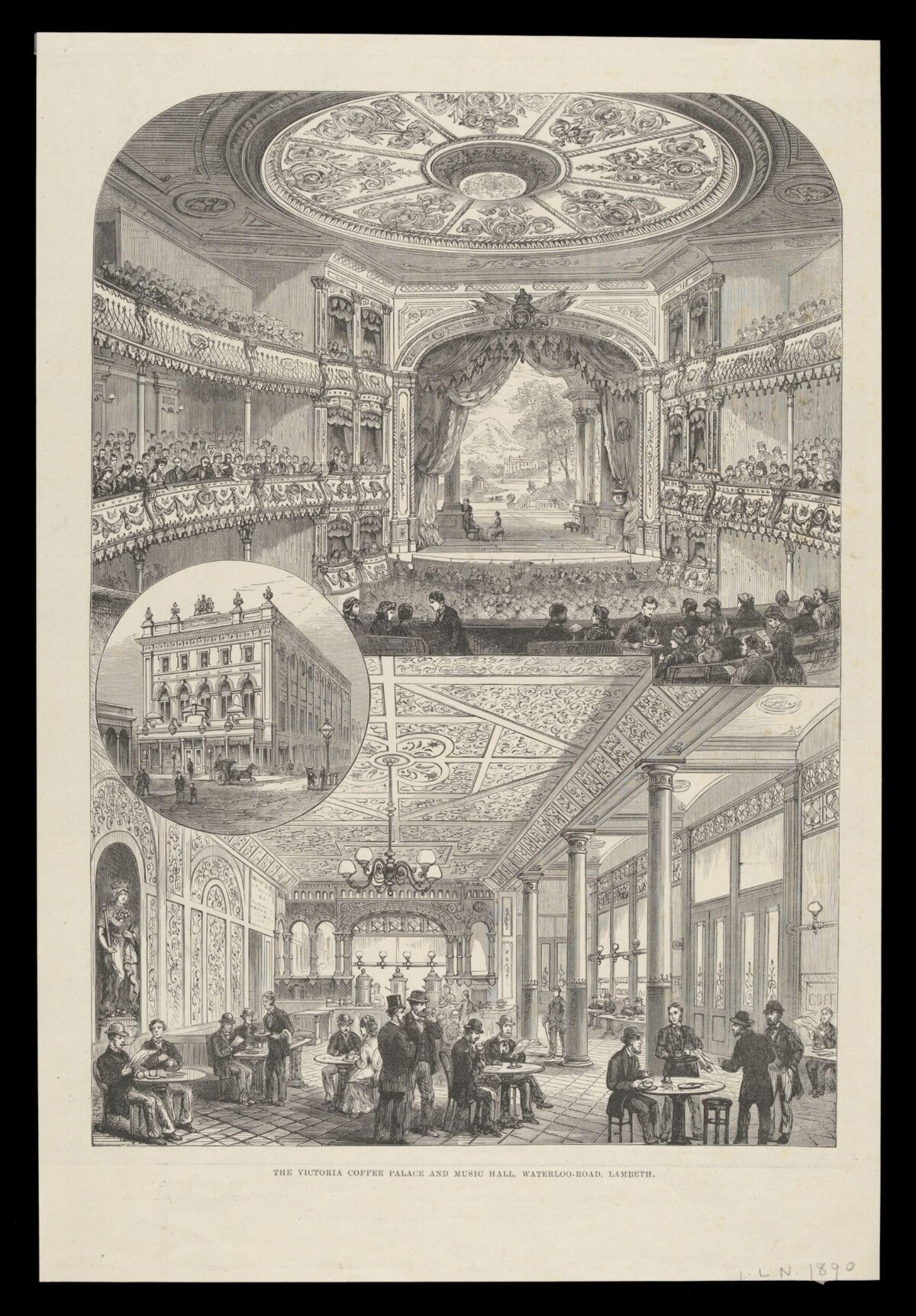 Victoria Coffee Palace and Music Hall Illustration
