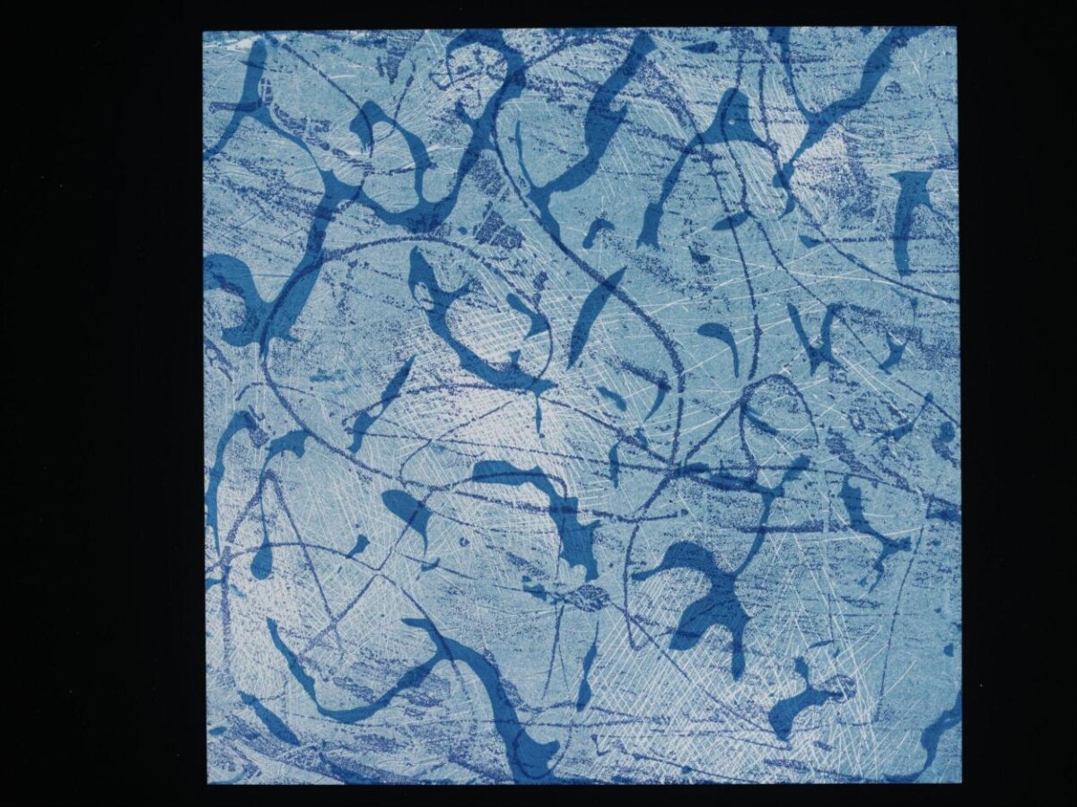 Blue Abstract Textured Artwork