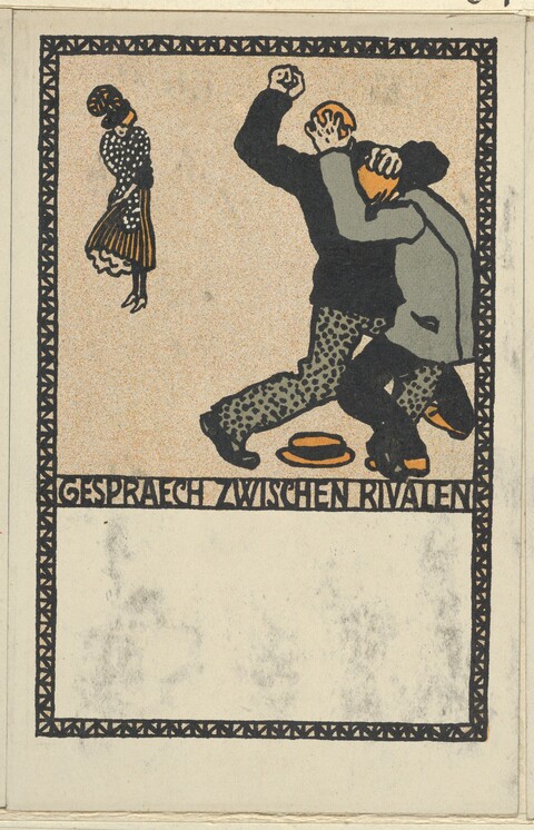 Two Rivals Fighting Over a Woman
