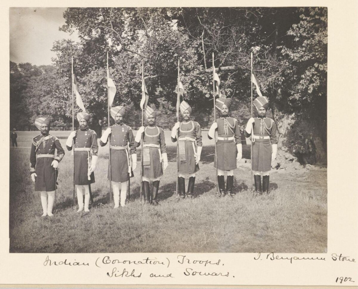 1902 Indian Coronation Sikh Troops