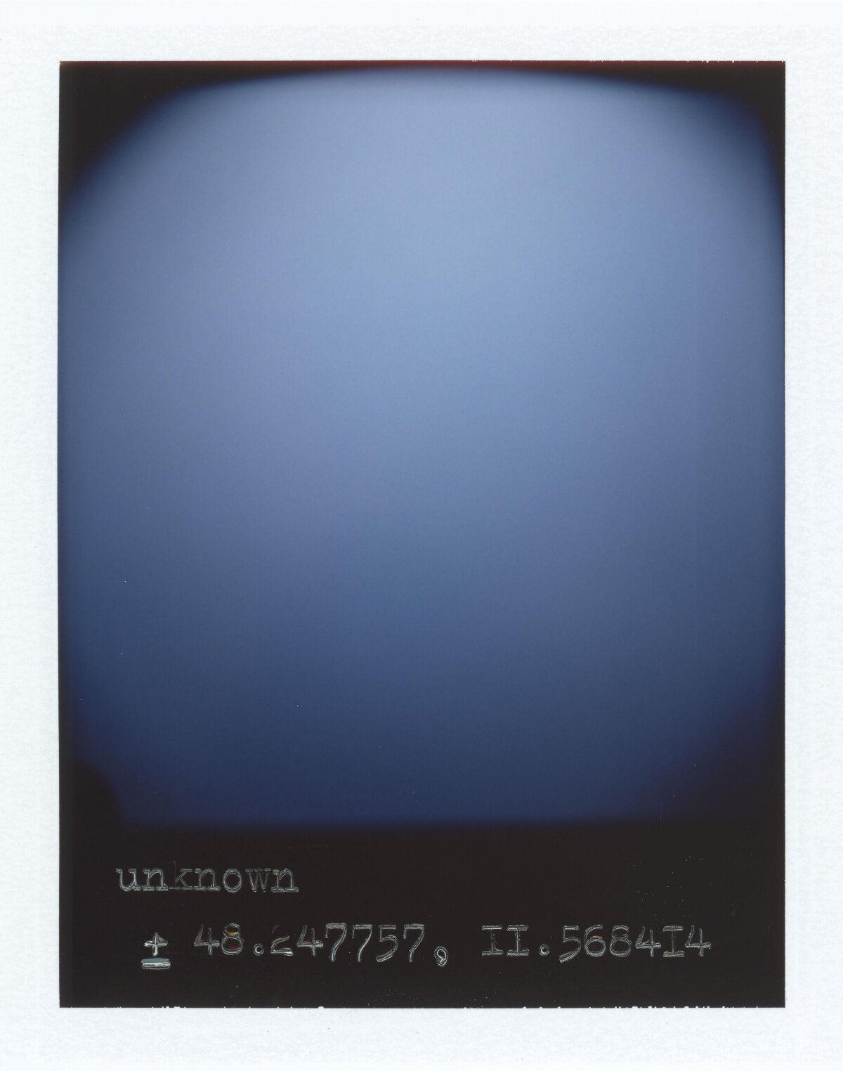 Unknown Blue Sky Archival Photo