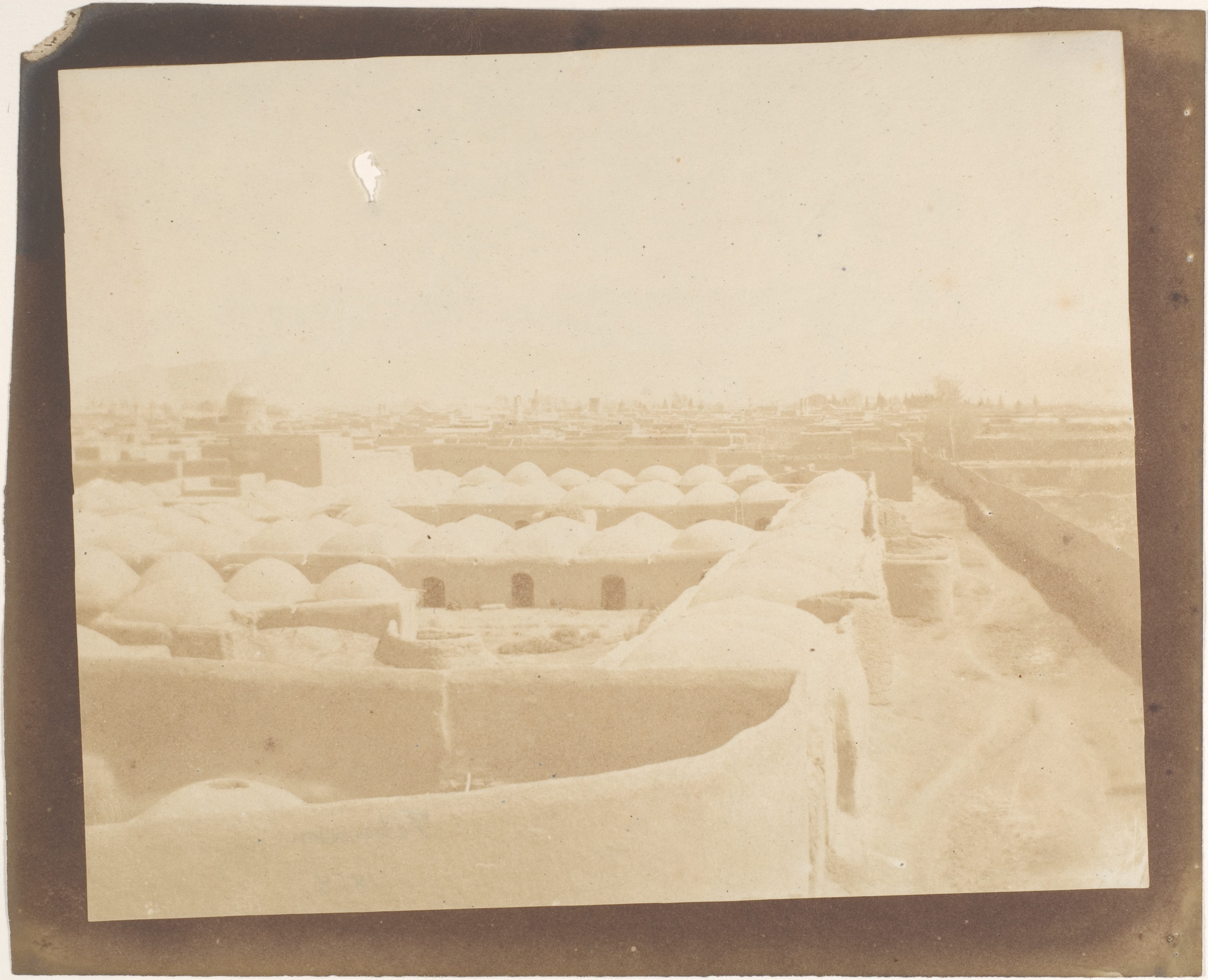Vintage Domed City Skyline View