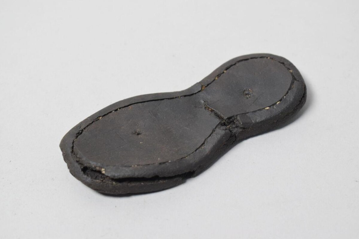 Vintage Black Leather Shoe Sole