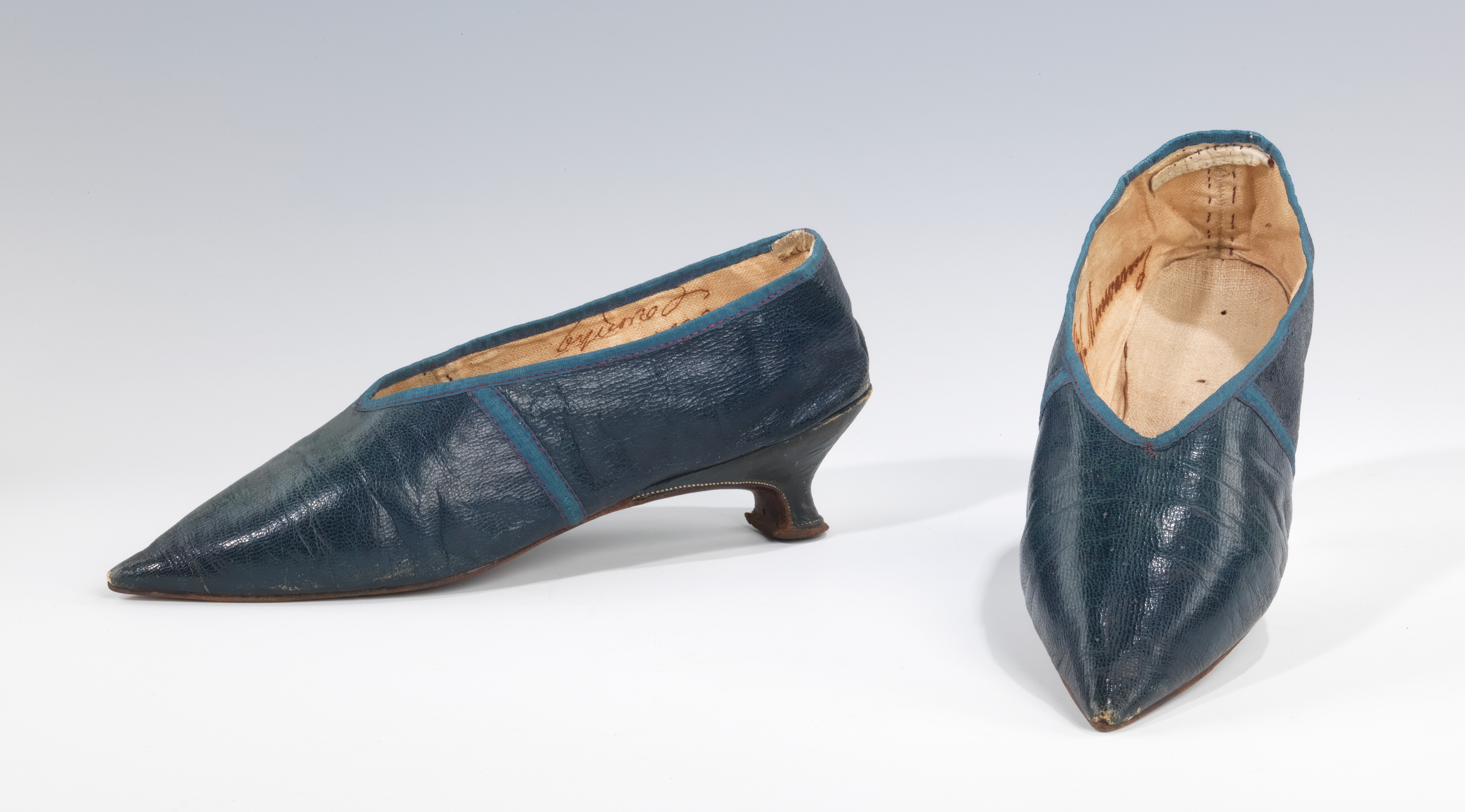 Pair of Vintage Blue Leather Pumps
