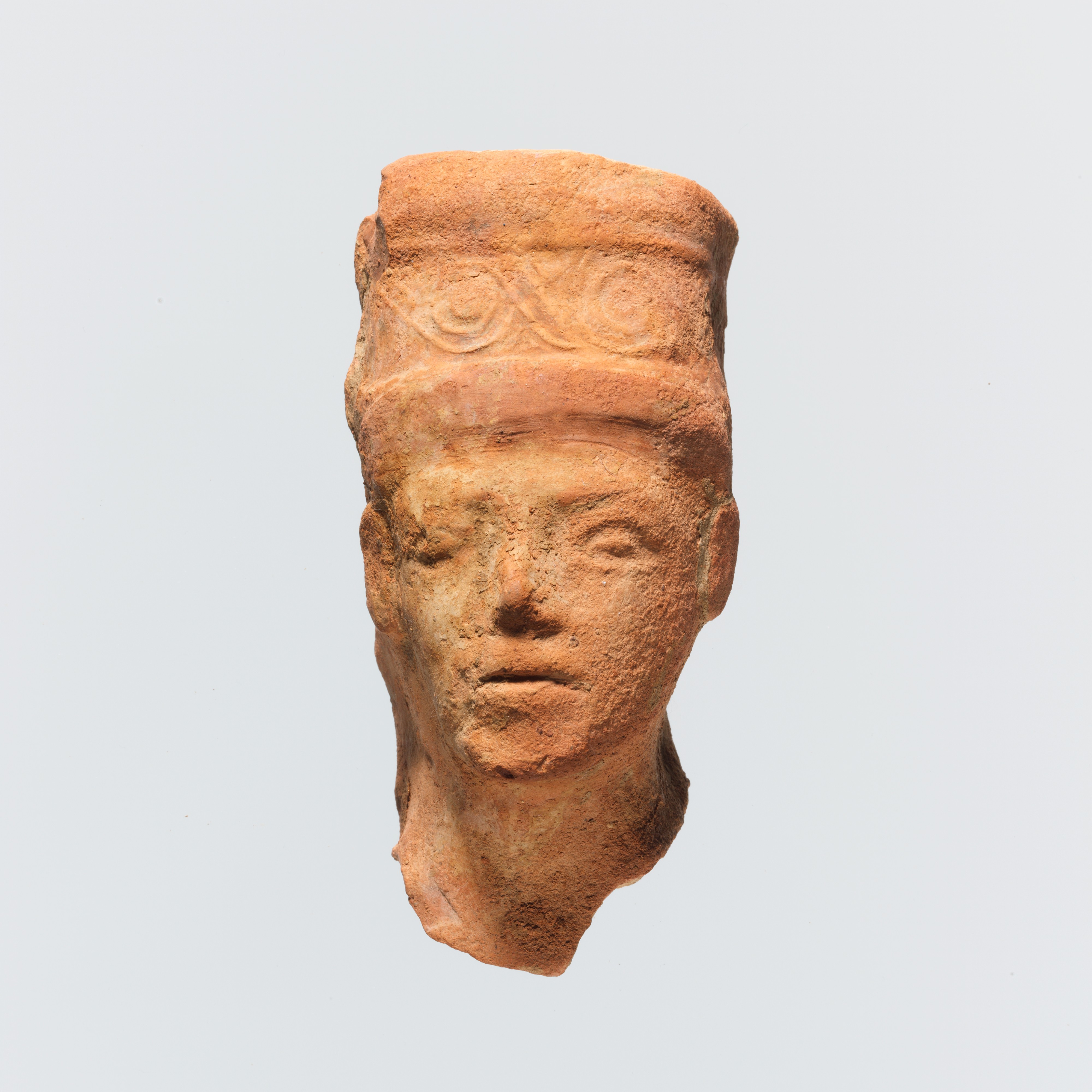 Ancient Terracotta Head Fragment
