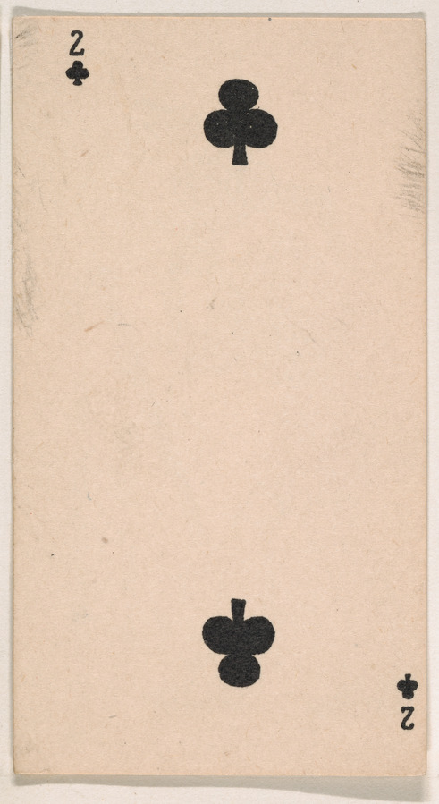 Two of Clubs Playing Card