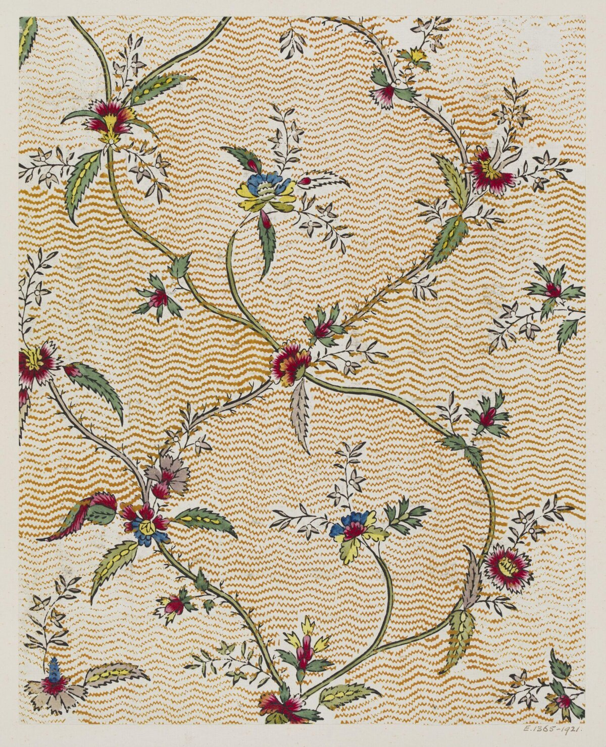 Vintage Floral Textile Pattern