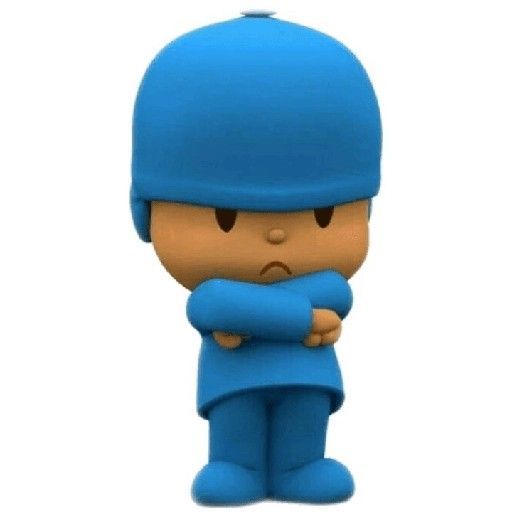 Grumpy Pocoyo Character Figurine