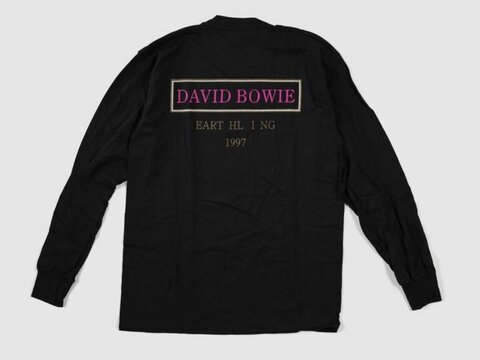 David Bowie Printed Black Long Sleeve Shirt